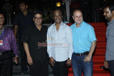 Amitabh Bachchan with his family at film 'KOCHADAIIYAAN' first look launch