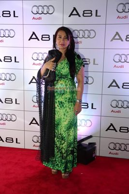 Esha Gupta, Neelam, Mandira Bedi with Hollywood actor Nicolas Cage at Audi A8 L car launch