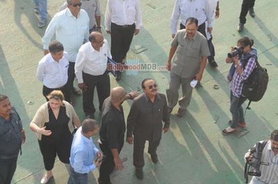 Kavitta Verma Verma and Politician Chhagan Bhujbal at the launch of India's Iconic Floatel Yacht