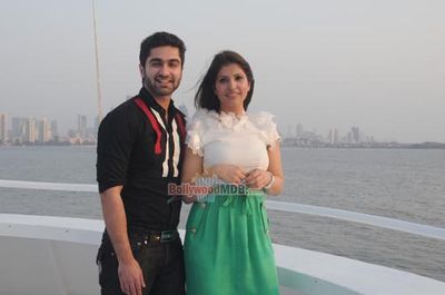 Kavitta Verma Verma and Politician Chhagan Bhujbal at the launch of India's Iconic Floatel Yacht