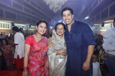 Tanisha Mukherjee and Sharbani Mukherjee attend North Bombay Sarbojanin Durga Pooja Pandal
