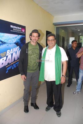 Hrithik Roshan and Subhash Ghai participates in Clean India Campaign at Whistling Woods International