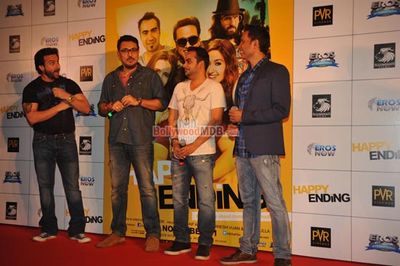 Saif Ali Khan, Ileana D'Cruz, Kalki Koechlin at the trailer launch of film 'Happy Ending'