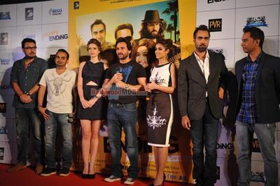 Saif Ali Khan, Ileana D'Cruz, Kalki Koechlin at the trailer launch of film 'Happy Ending'