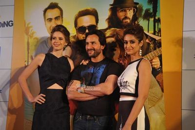 Saif Ali Khan, Ileana D\'Cruz, Kalki Koechlin at the trailer launch of film 'Happy Ending'