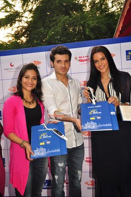 Neha Dhupia, Aditi Sharma, Divyendu Sharma at the launch of India's first Braille & Audio Menu