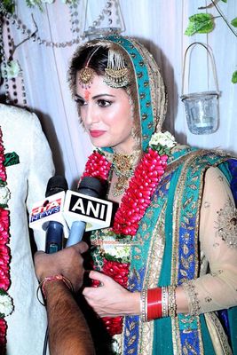 Dia Mirza and Sahil Sangha snapped at their wedding ceremony