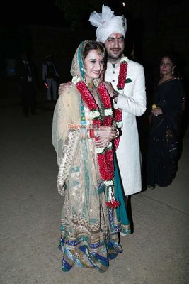 Dia Mirza and Sahil Sangha snapped at their wedding ceremony