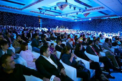 Bollywood celebs at film 'Happy New year' World Premiere in Dubai