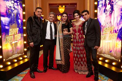 Bollywood celebs at film 'Happy New year' World Premiere in Dubai