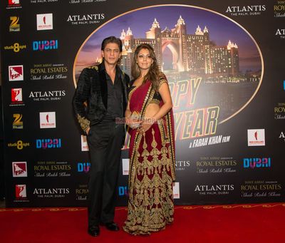 Bollywood celebs at film 'Happy New year' World Premiere in Dubai