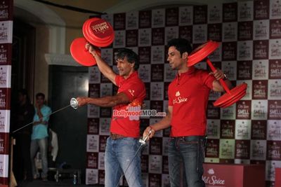 Randeep Hooda and Milind Soman at Old Spice World of Mantastic! event