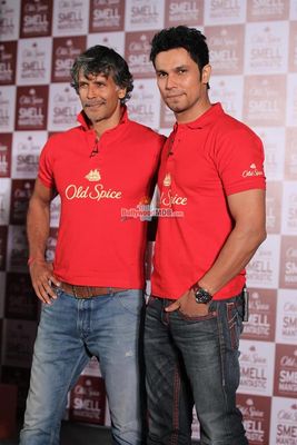 Randeep Hooda and Milind Soman at Old Spice World of Mantastic! event