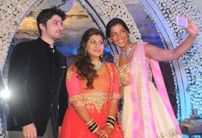 Celebs and Politicians at engagement ceremony of designer Manali Jagtap