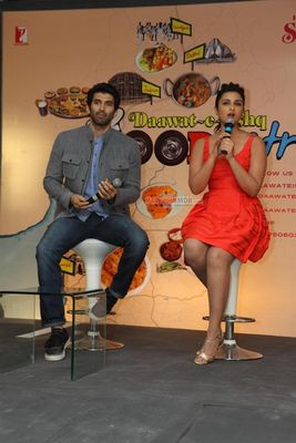 Aditya Roy Kapur and Parineeti Chopra at 'Daawat-E-Ishq' press meet