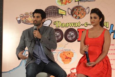Aditya Roy Kapur and Parineeti Chopra at 'Daawat-E-Ishq' press meet