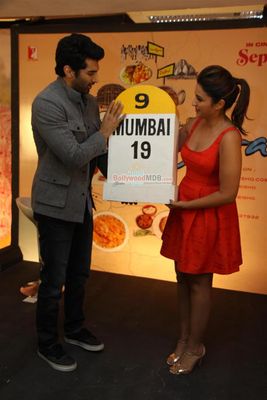 Aditya Roy Kapur and Parineeti Chopra at 'Daawat-E-Ishq' press meet