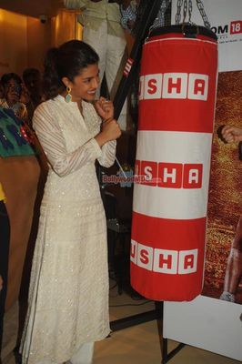 Priyanka Chopra with Boxer MC Mary Kom at sports and women empowerment program organised by Usha