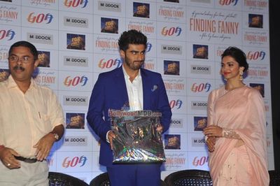 Arjun Kapoor and Deepika Padukone at film 'Finding Fanny' and Goa Tourism tie up event