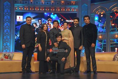 Bollywood stars at the music launch of 'Happy New Year'