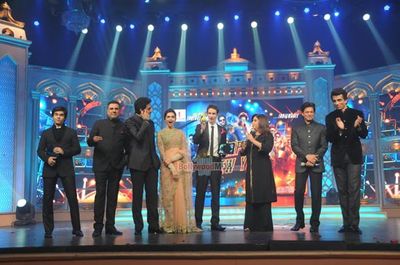 Bollywood stars at the music launch of 'Happy New Year'