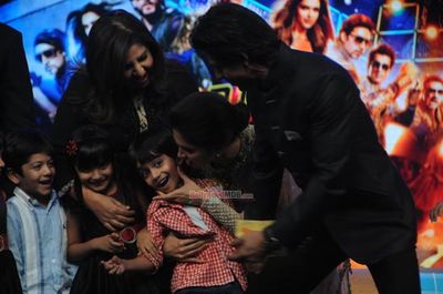Bollywood stars at the music launch of 'Happy New Year'
