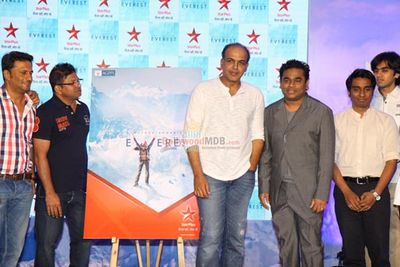 Ashutosh Gowariker with A. R. Rahman at sneak peak of TV Series 'Everest'