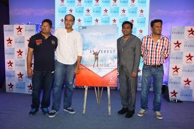 Ashutosh Gowariker with A. R. Rahman at sneak peak of TV Series 'Everest'
