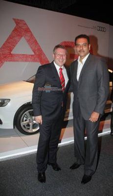 Audi India Head Joe King along with celebs at the launch of Audi Autumn Collection 2015