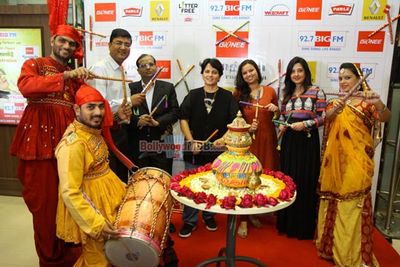 Singer Falguni Pathak speaks on forthcoming Navratri Festival 2014 at Big FM 92.7 Studios