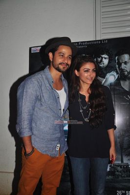 Soha Ali Khan, Kunal Khemu and Anindita Nayar at the special screening of film '3 A.M.'