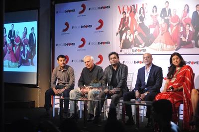 A.R. Rahman and Kapil Sibal at the launch of their album 'Raunaq'