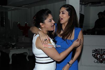 Sunny Leone at surprise birthday bash of Mahi Vij by Jay Bhanushali