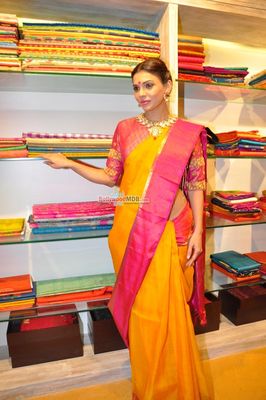Sara Loren at the launch Vedaa contemporary weaves store in Juhu, Mumbai