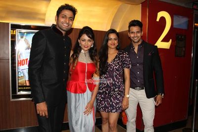 Celebs at the premiere of Marathi film 'Coffee ANi Barach Kahi'