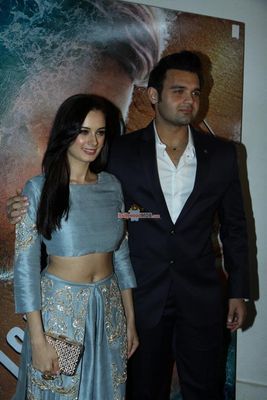 Mahakshay Chakraborty and Evelyn Sharma at the trailer launch of film 'Ishqedarriyaan'