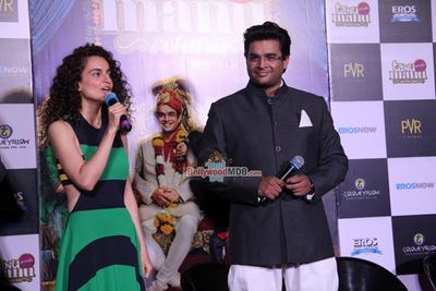Kangana Ranaut, R. Madhavan at the trailer launch of film 'Tanu Weds Manu Returns'