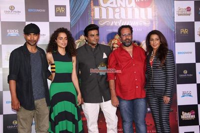 Kangana Ranaut, R. Madhavan at the trailer launch of film 'Tanu Weds Manu Returns'