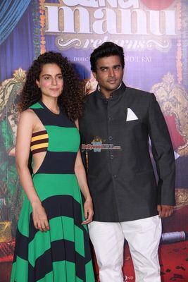 Kangana Ranaut, R. Madhavan at the trailer launch of film 'Tanu Weds Manu Returns'