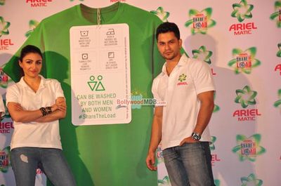 Soha Ali Khan, Kunal Khemu, Masaba Gupta at the launch of Ariel Men and Women wash care label