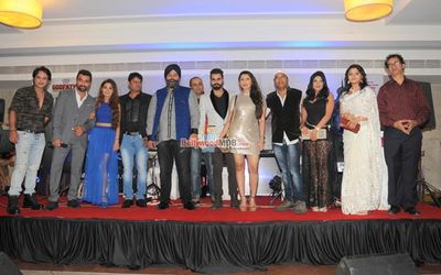 Ajaz Khan and Sara Khan at the launch of film 'The Cinema Hall'
