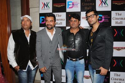 Ajaz Khan and Sara Khan at the launch of film 'The Cinema Hall'