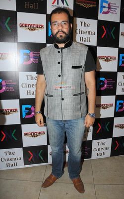 Ajaz Khan and Sara Khan at the launch of film 'The Cinema Hall'