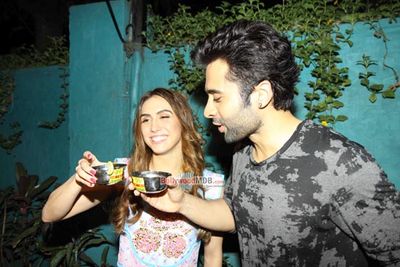 Jackky Bhagnani and Lauren Gottlieb promote film 'Welcome 2 Karachi'