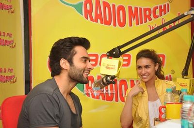Jackky Bhagnani and Lauren Gottlieb promote film 'Welcome 2 Karachi' at Radio Mirchi FM Studios