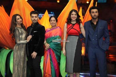Ranbir Kapoor, Anushka Sharma, Karan Johar promote film 'Bombay Velvet'