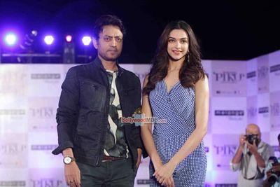 Deepika Padukone, Irrfan Khan, Shoojit Sircar at the showcase of Melange by Lifestyle's 'Piku' inspired ethnic collection