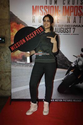 Anil Kapoor and Parineeti Chopra at the screening of Hollywood film 'Mission: Impossible - Rogue Nation'