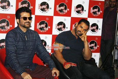 John Abraham, Anil Kapoor Promote film 'Welcome Back' at Fever 104 FM