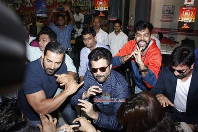 John Abraham, Anil Kapoor Promote film 'Welcome Back' at Fever 104 FM